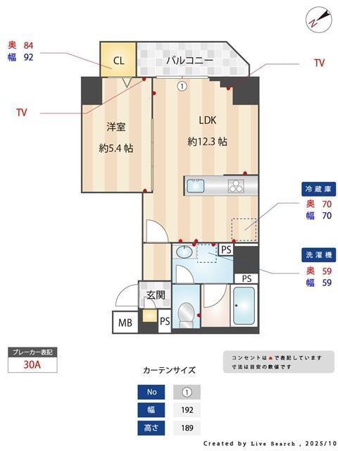 ALIVIS本郷三丁目(1LDK/8階)の間取り写真