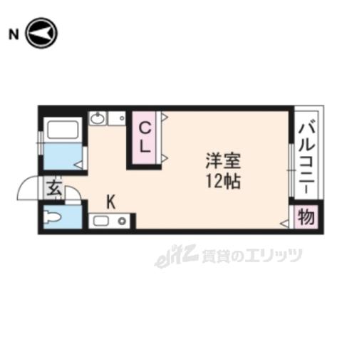 アベニール駒井沢(1K/1階)の間取り写真