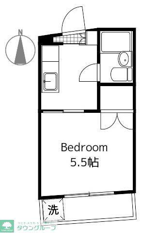一杉マンション(1K/4階)の間取り写真