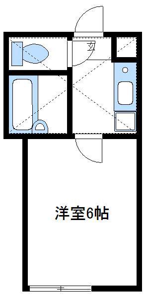 ロッシェル橋本6 3号棟(1K/1階)の間取り写真