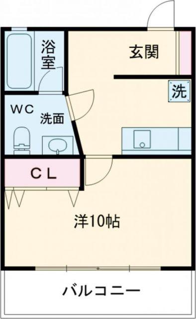 サニーハウス扇町(1K/5階)の間取り写真