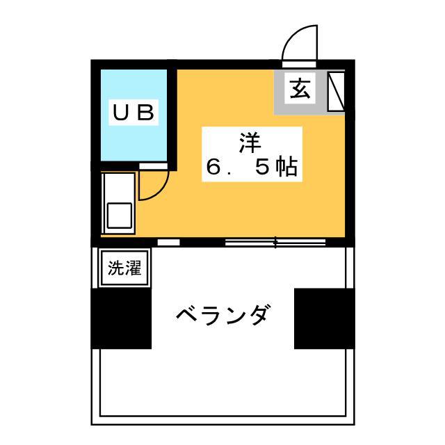 トップ鶴見(ワンルーム/5階)の間取り写真