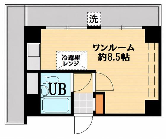 サンピア大手町(ワンルーム/10階)の間取り写真