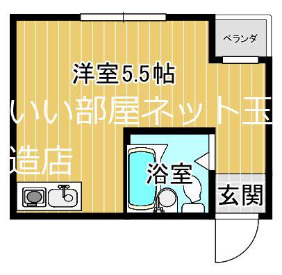 TAIHO MINTIA深江橋(ワンルーム/2階)の間取り写真