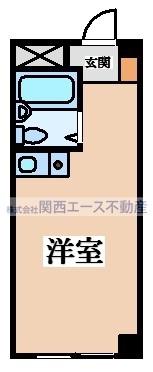 リリーフ明日香(ワンルーム/1階)の間取り写真