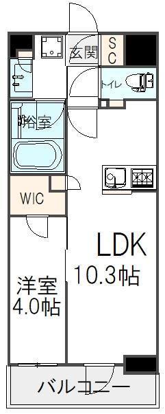 OPEN RESIDENCIA SHINJUKU THA HOUSE(1LDK/1階)の間取り写真