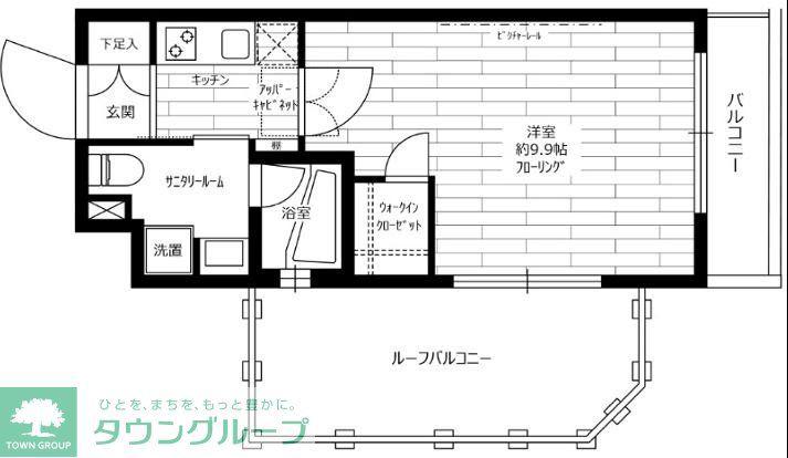 ステージグランデ清澄白河アジールコート(1K/7階)の間取り写真