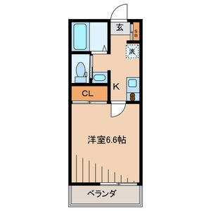 京王井の頭線 井の頭公園駅 徒歩10分 2階建 築15年(1K/2階)の間取り写真