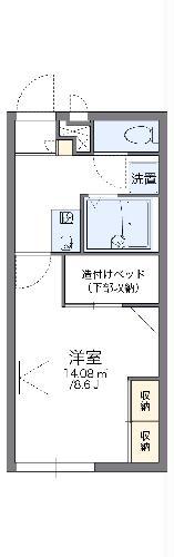 レオパレス陽光(1K/1階)の間取り写真