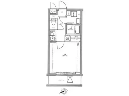 パティーナ練馬平和台(1K/1階)の間取り写真