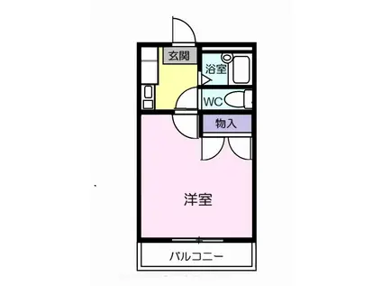 エトワール宮浦(1K/3階)の間取り写真