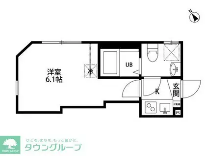 BENESSERE富士見台(1K/3階)の間取り写真