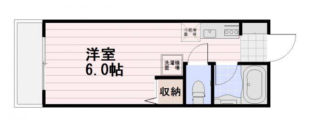 マルミネ(ワンルーム/1階)の間取り写真