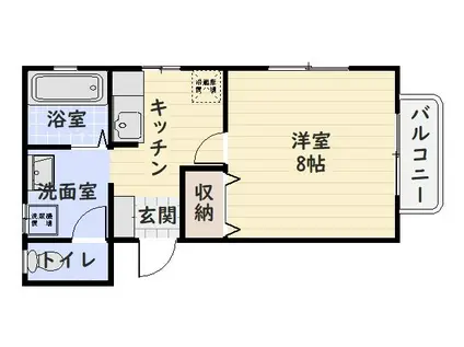 SANTA STAGE(1K/5階)の間取り写真