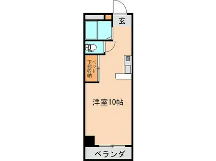 ロワール本郷(1K/3階)の間取り写真