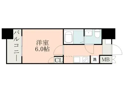 S-RESIDENCE照国ASCENT(1K/12階)の間取り写真