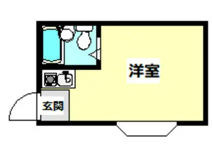 正雀木島マンション(ワンルーム/4階)の間取り写真