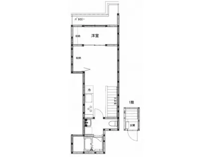 LE VERJU(1LDK/2階)の間取り写真