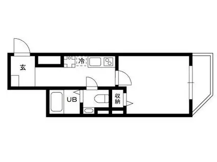 DEAR ECLASS TORITSUDAI(1K/4階)の間取り写真
