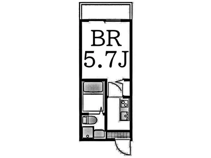 マ・ピエス横浜麦田町(1K/2階)の間取り写真