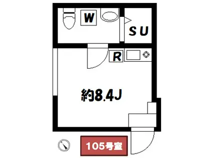 ROYAL PARK JUJO ロイヤルパーク十条(ワンルーム/1階)の間取り写真