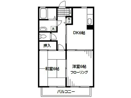 VITABEATA(2DK/1階)の間取り写真