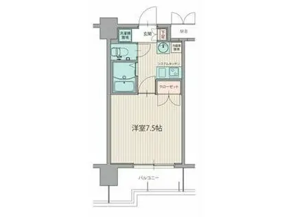 パルティール千種(1K/5階)の間取り写真