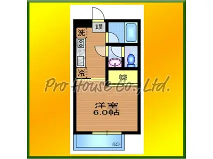 メゾン・プティ・ニ(1K/1階)の間取り写真