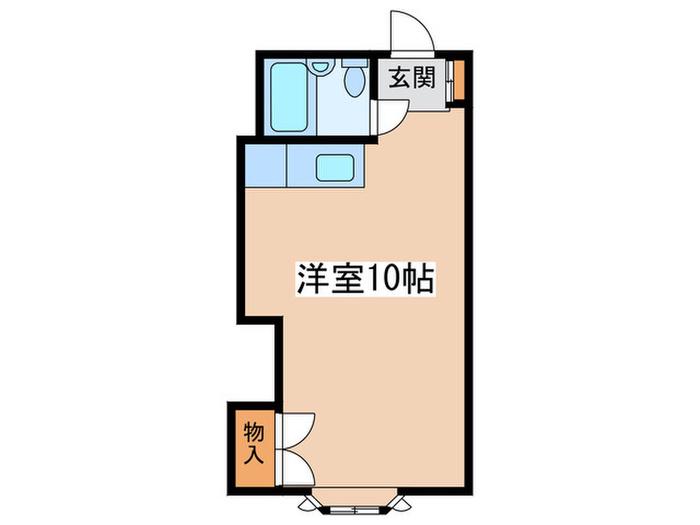 グレイシャス幌彩(ワンルーム/3階)の間取り写真