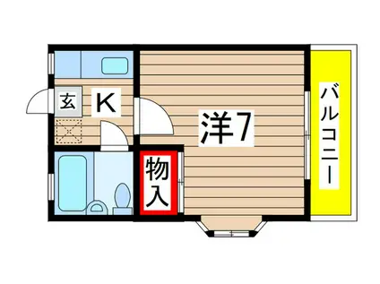 ファーストメゾン(1K/1階)の間取り写真
