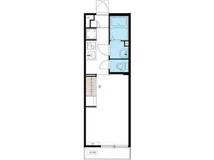 リブリ・東久保町(1K/1階)の間取り写真