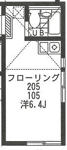 カーサフェリス8(ワンルーム/2階)の間取り写真