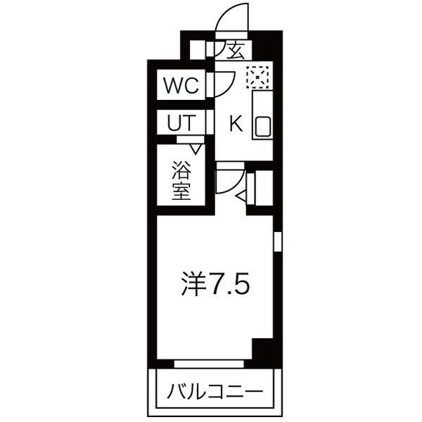 LIBEN VILLA(1K/2階)の間取り写真