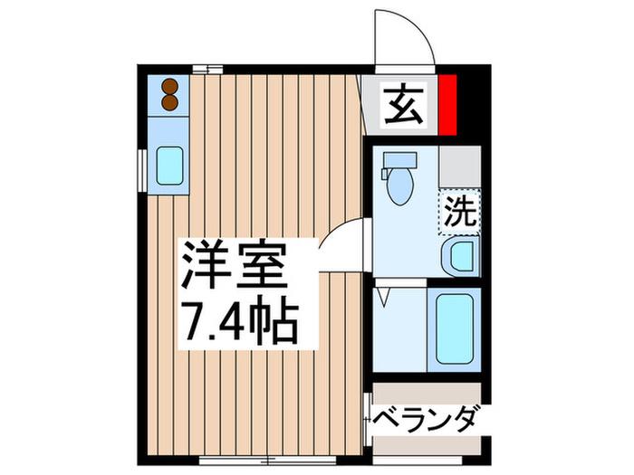 WILL DO南浦和(ワンルーム/3階)の間取り写真