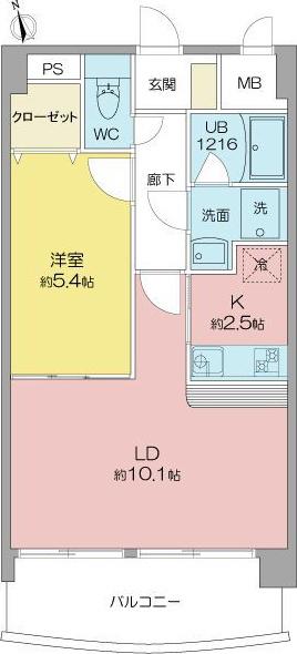 リンデンバウムJ3(1LDK/4階)の間取り写真