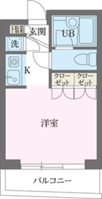 パークフロント西新宿(ワンルーム/7階)の間取り写真