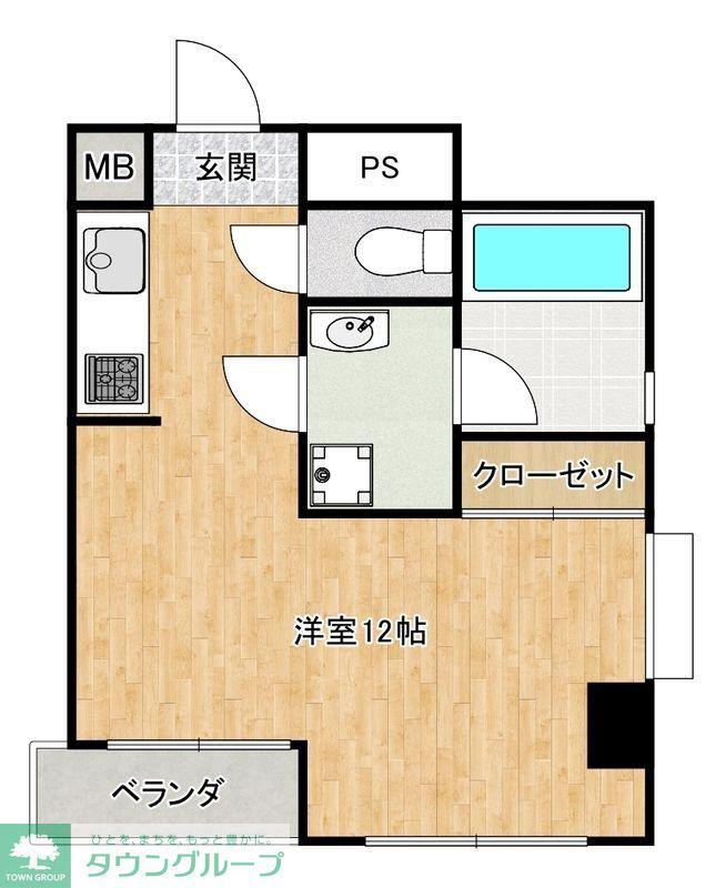 ハイライフ桜台(ワンルーム/7階)の間取り写真