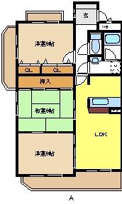 ウイング95(3LDK/2階)の間取り写真