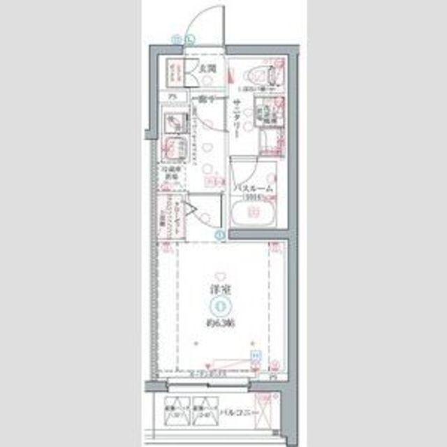 クレヴィスタ井荻(1K/3階)の間取り写真