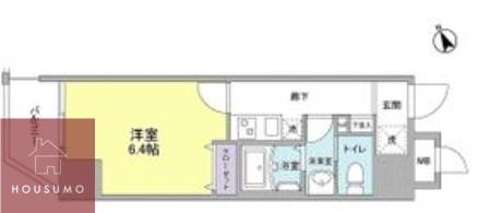 IBERIS COURT(1K/4階)の間取り写真