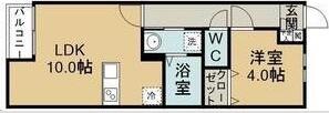 LA CORTE 西多賀(1LDK/1階)の間取り写真