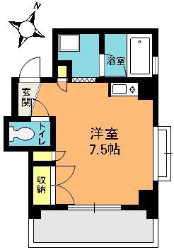 リエス桶川(ワンルーム/3階)の間取り写真