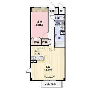 MONREVE(1LDK/1階)の間取り写真