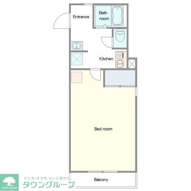 REZET高島平(1K/2階)の間取り写真