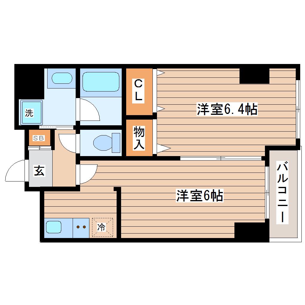 BRANDZ TOMIZAWA(1LDK/6階)の間取り写真