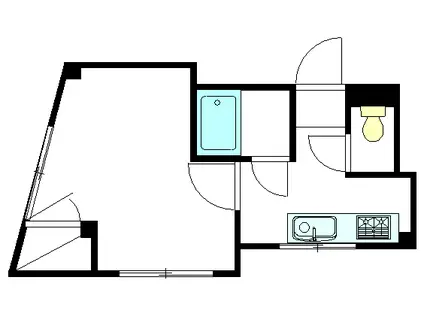 アネックスアサノII(1K/2階)の間取り写真