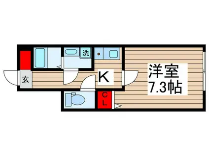 MQUARTO豊四季(1K/1階)の間取り写真