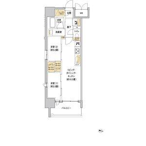 リビオメゾン新大阪(2LDK/4階)の間取り写真