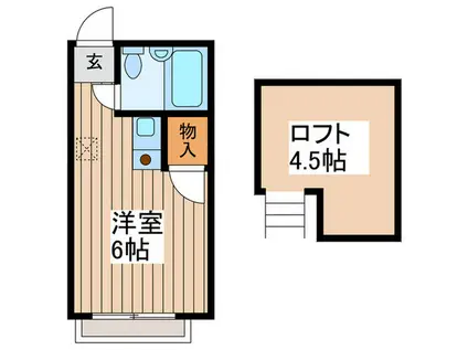 ラメール桜上水(ワンルーム/2階)の間取り写真