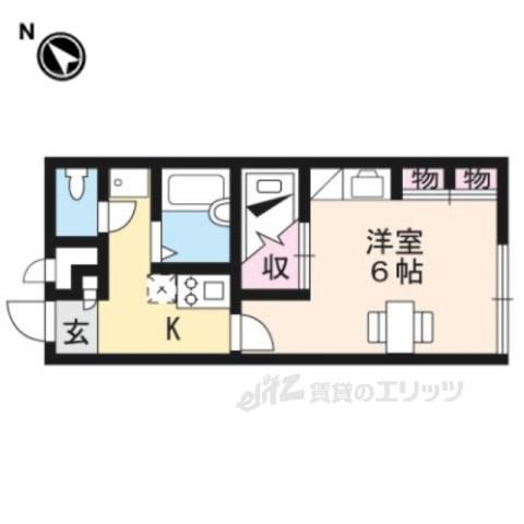 レオパレスLIMONE(1K/2階)の間取り写真